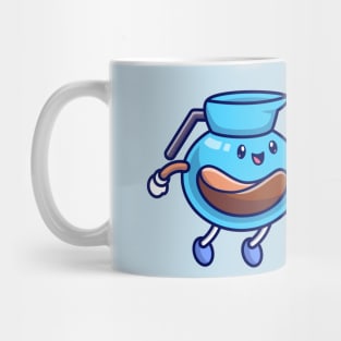 Cute Coffee High Five With Milk Cartoon Mug